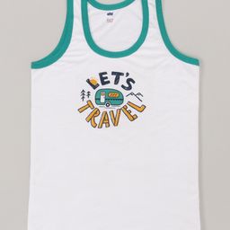 Simply Sinker Knit Sleeveless  Set Of Vests  with Text Print Pack of 3 - Multicolour image 2