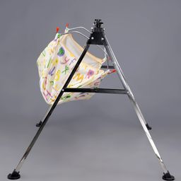 JIN Semi foldable Baby Cradle with Sturdy and Heavy Square Frame ( Print of cloth may Vary ) image 3