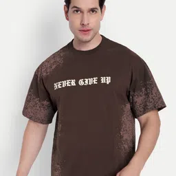 Men Cotton Round Neck Half Sleeves Regular T Shirt-image-91