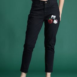 DressBerry Women Embellished Mom Fit Stretchable Jeans-picture-29