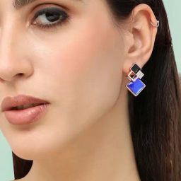 Sohi Gold Plated Designer Stone Party Stud Earrings-image-86