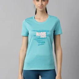 ALCIS Sea Green Printed T-Shirt-42