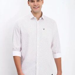 Allen Solly white Geometric Shirts-image-41
