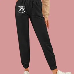SAAHASAM Women Printed Relaxed Loose Fit Joggers Mid-Rise Joggers-picture-44