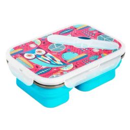 Chumbak Owl You Can Eat Blue Lunch Box Set-image-82