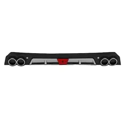 Auto Pearl Bumper Diffuser Reflector ABS Rear Compatible For Maruti Suzuki Swift 2018, Diffuser_Swift2018_Rear-49