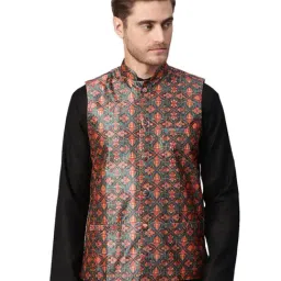 Sojanya Multicolor Printed Nehru Jacket-image-81