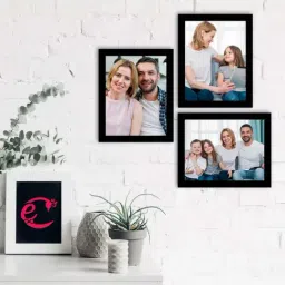 eCraftIndia Memory Wall Collage Photo Frame - Set of 3 Photo Frames for 3 Photos of 8'x10'-13