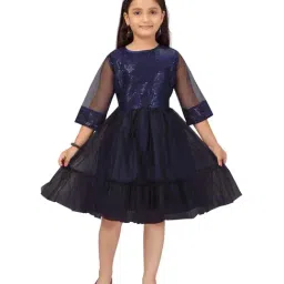Aarika Kids Navy Embellished Frock-image-71