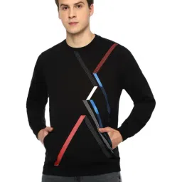 Louis Philippe Sport Black Cotton Regular Fit Printed Sweatshirt-picture-41