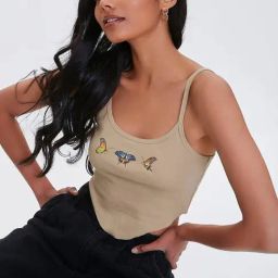 Forever 21 Beige Graphic Print Camisole-picture-44