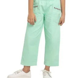 Under Fourteen Only Kids Mint Embroidered Pants-image-37