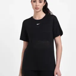 Reebok Black Self Print Sports T-shirt-picture-43