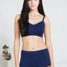 Van Heusen Navy Cotton Plain Panty-31
