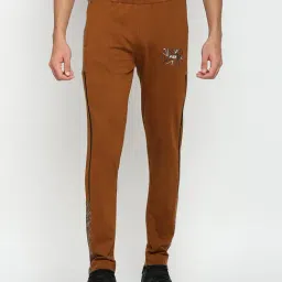 Fitz Brown Slim Fit Trackpants-image-45