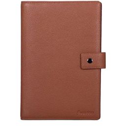 Mai Soli Quest Cognac Formal Leather Passport Wallet for Unisex-13