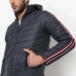 Campus Sutra Navy Regular Fit Striped Jacket-image-52
