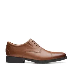 Clarks Men's Whiddon Cap Tan Derby Shoes-image-83