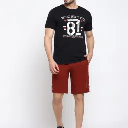 Van Heusen Athleisure Regular Fit Smart Tech Easy Stain Release Shorts - Fired Brick image 5