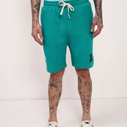 Showoff Green Cotton Regular Fit Shorts-image-96