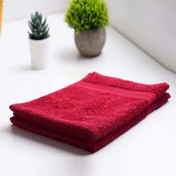 Spaces Day2Day Dark Red Cotton 400 GSM Hand Towel - Set of 2-46