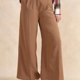 RAREISM Beige Cotton Blend Solid Trousers-picture-37