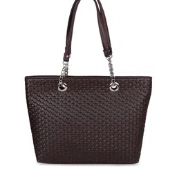 OsaiZ Brown Textured Shoulder Bag-20