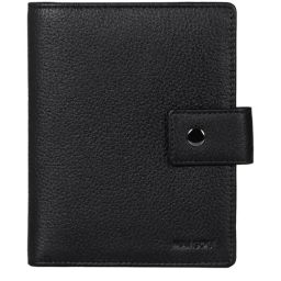 Mai Soli Nomad Black Formal Leather Passport Wallet for Unisex-11