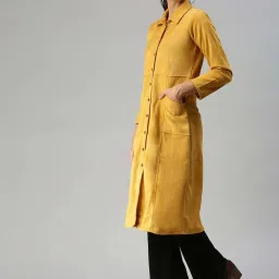 showoffff SHOWOFF Yellow Plain Jacket image 3