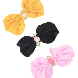 FUNKRAFTS Girls Black & Yellow Set of 3 Hair Accessory Set-16