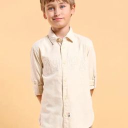 U.S. Polo Assn. Boys Beige Full Sleeves Shirt-picture-16