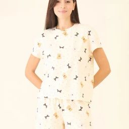 Sweet Dreams Women Printed Shorts Set-image-42