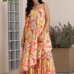 Libas Printed One Shoulder Tunic & Sharara-picture-35