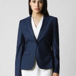 Van Heusen Navy Checks Blazer-picture-21