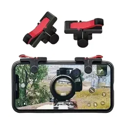 Generic Pubg & Free Fire Trigger Gaming Accessory Kit Android Platform Red & Black, D9-11 image 1