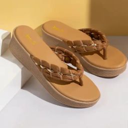 Inc.5 Women's Beige Thong Wedges-image-20