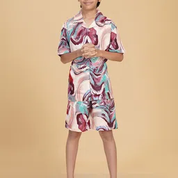 Ninos Dreams Boys Printed Shirt with Shorts-image-57