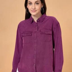 SF Jeans by Pantaloons Purple Regular Fit Shirt-picture-45