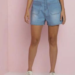 Kotty Blue Regular Fit Shorts-image-56