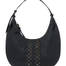 Forever New Black Sable Embellished Medium Hobo-74