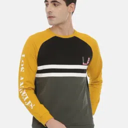 3PIN Multi Regular Fit Cotton Colour-Block Sweatshirt-picture-38