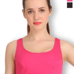SELFCARE Pack Of 2 Full Coverage Non Padded Activewear Workout Bra - All Day Comfort-picture-10