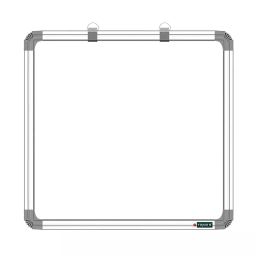 SHELFKING Non-Magnetic 60.96 x 60.96 cm (2x2 Feet) Double Sided Whiteboard and Chalkboard Both Side Writing Boards, One Side Whiteboard Marker and Reverse Side Chalkboard Surface-17