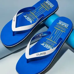 Duke Men's White Flip Flops-11