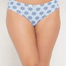Clovia Light Blue Printed Thongs Panty-image-76