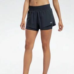 Reebok Black Regular Fit Sports Shorts-image-27