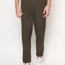 Dida Green Polyster Regular Fit Solid Trackpant-image-84