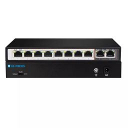 Hi-Focus 8 Port POE with 2-Port Giga Uplink HF-SGH08-120W-17