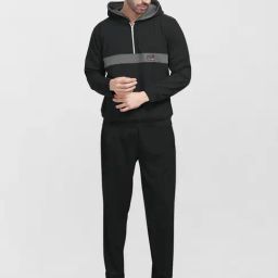 BULLMER Black Cotton Blend Regular Print Sweatshirts and Hoodies-picture-46