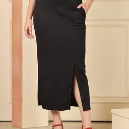 NEUDIS Straight Midi Skirt With Pocket-image-32